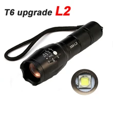 Professional E17 CREE XM-L2 8000LM tactical cree led Torch Zoom cree LED Flashlight Torch light For AAA or 1x 18650 rechargeable aimihuo cree led flashlight 8000lm l2 lamp usb charging flashlight powerful camping torch lanterna led lantern for 18650 battery