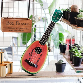 

Andrew children learn guitar 4-string creative cute mini fruit educational toy Hawaiian guitar stringed instrument