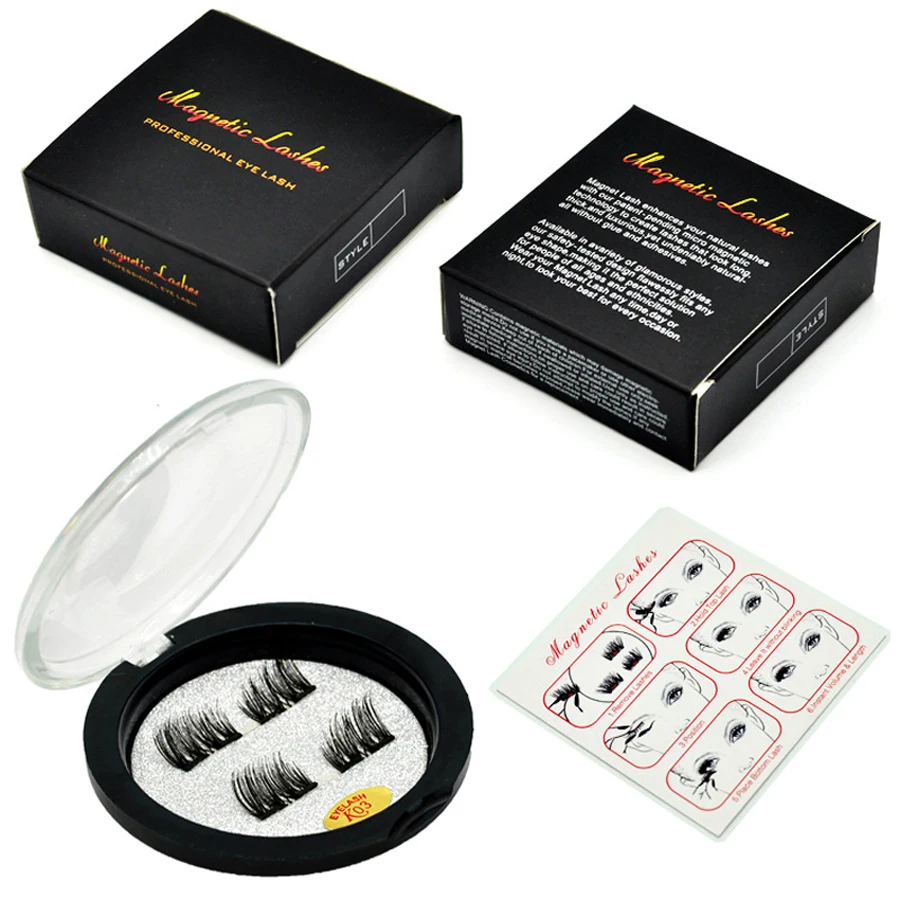 

3D Mink Lashes False Eyelashes Faux Cils Magnetique Naturel Makeup Eyelash Extension Nagarak Magnetic Eyelashes Individual Box 2