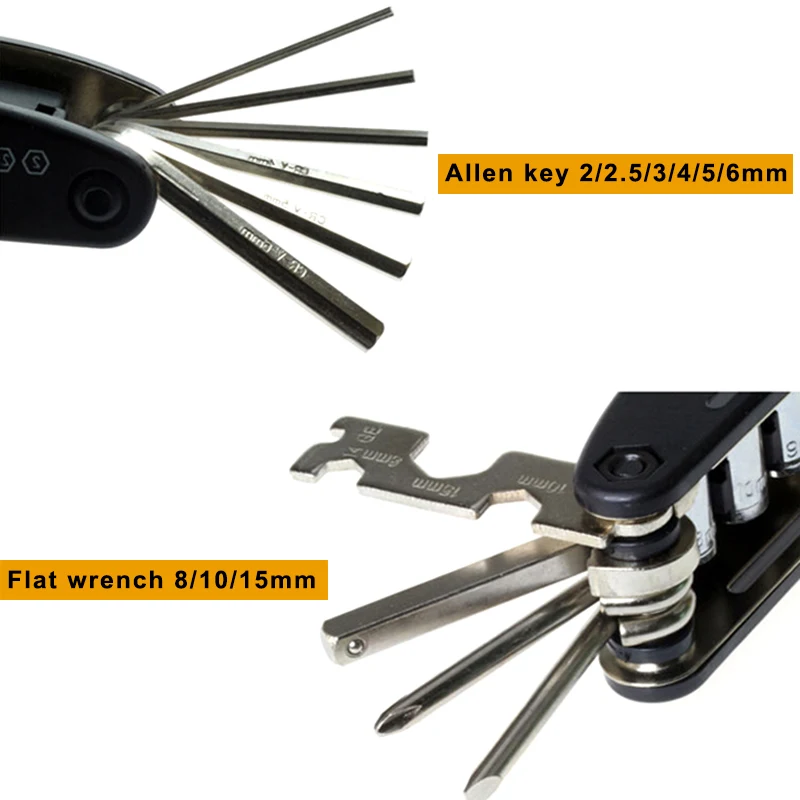 bike tool special 2 cone wrenches 15mm 4,5,6 and set of allen wrenches
