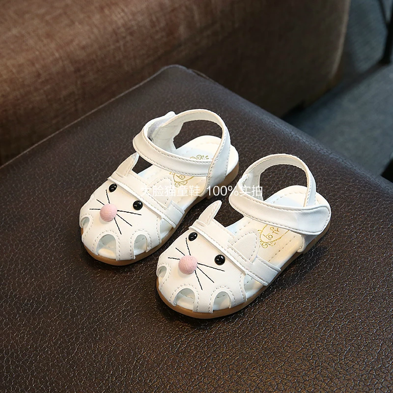 WENDYWU/2017 новые поступления детские сандалии девушка принцесса сандалии в Корейском стиле для маленьких девочек модная кожаная обувь;