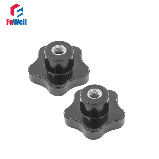 Buy 2pcs Star Knob M6/M8/M10/M12 Female Thread Star Clamping Handle Machine