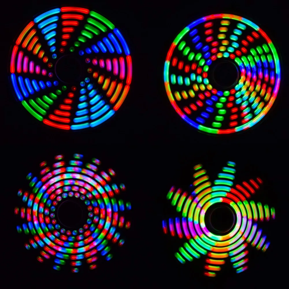 

CNIKESIN DIY Full Color LED High-speed Rotation Bearing Hand Finger Spinner SMT Learning Kit (no battery)