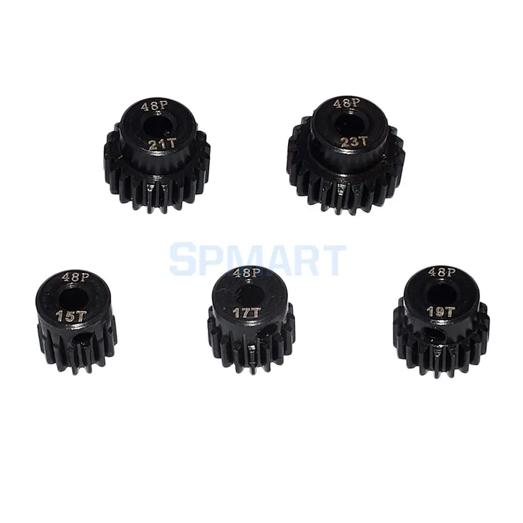 48DP 15T-23T Pinion 3.175mm Motor Gear Set for 1/10 RC Car DIY Accessories