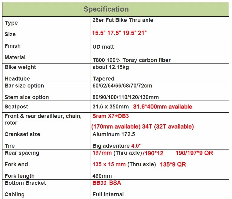 Discount popular design PRODU logos 26er fat bikes complete snow bicycles with groupset, wheels and all bicycle parts 1 Discount popular design PRODU logos 26er fat bikes complete snow bicycles with groupset, wheels and all bicycle parts 1