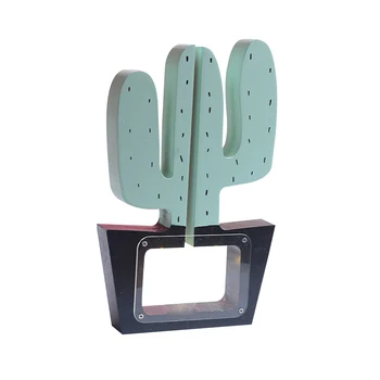 

Storage Box Wooden Piggy Bank Creative Wooden Piggy Bank Saving Pot Cactus Shape Bedroom Desktop Decoration Ornaments Storage