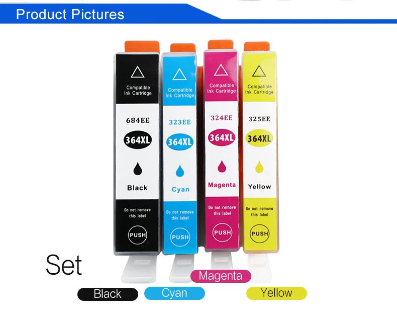 befon Compatible 364 XL Cartridge Replacement for HP 364 HP364 684EE Ink Cartridge Deskjet 3070A 5510 6510 B209a C510a Printer