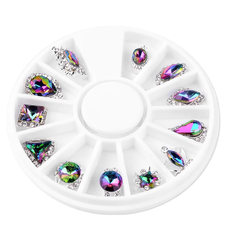 Rhinestone Alloy Nail Art Decoration Tips Decal Sticker DIY Stickers Decor | Красота и здоровье