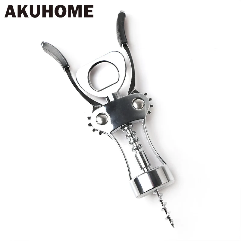 1Pc Professional Stainless Steel Wine Bottle Opener Handle Pressure