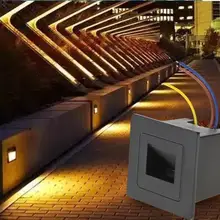 Светодиодный настенный светильник для лестниц, встраиваемый настенный светильник IP65, водонепроницаемый наружный угловой ночной Светильник для дорожек, лестниц и т. Д