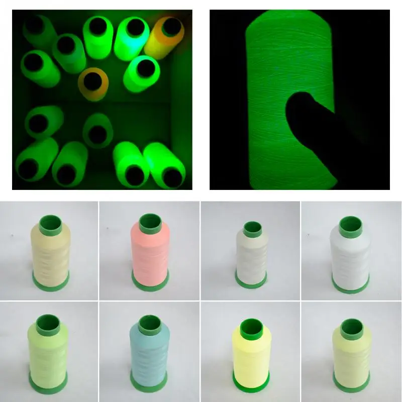 

1000 Yards Spool Luminous Glow In The Dark Machine DIY Embroidery Sewing Thread 8 Colors to Choose #6292