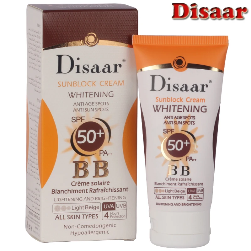 Disaar Facial Sunscreen Cream SPF50+ Lsolation UV Sunblock Body