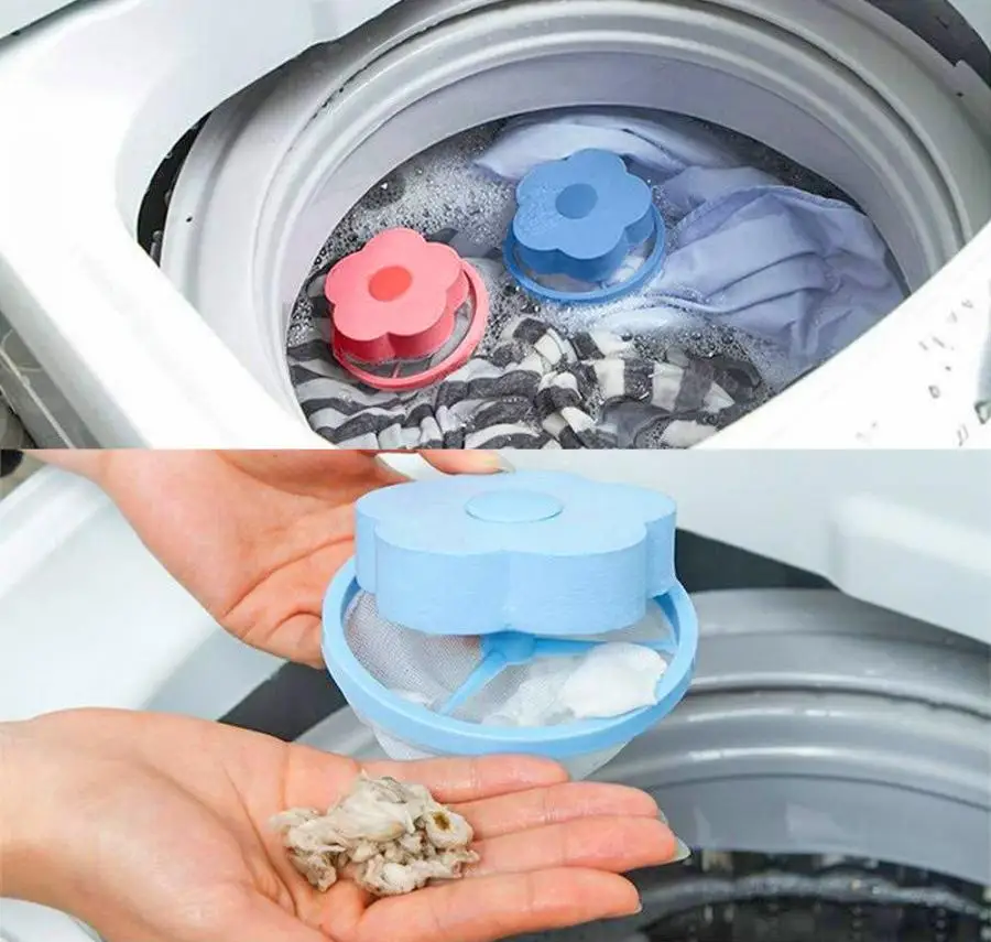 Floating Pet Hair Catcher for Washing Machine Magic Hedgehog Drying Laundry  TUA