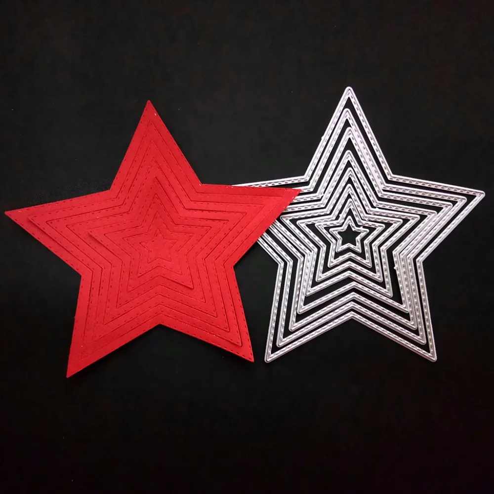8pcs metal stars scrapbooking dies cardmaking supplies paper craft