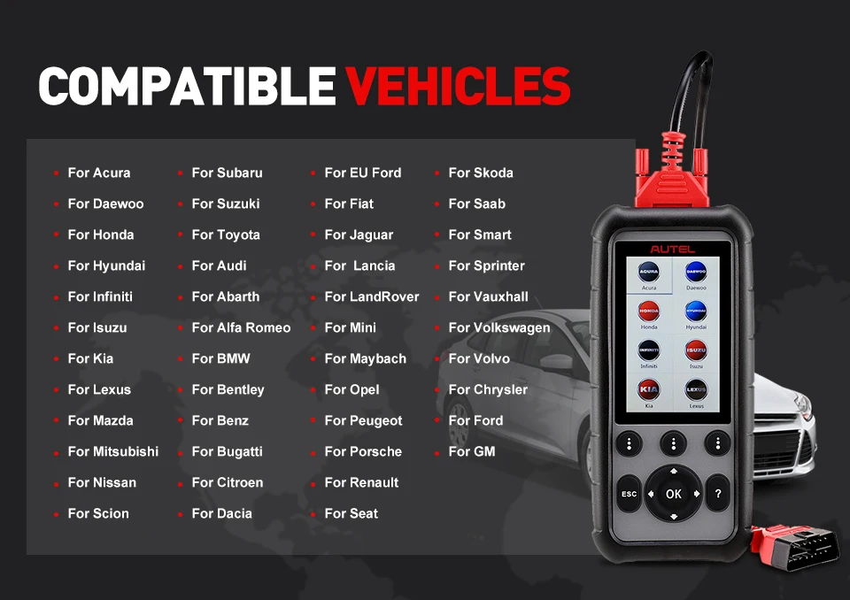 Autel MaxiDiag MD806& MD806 Pro OBD2 автомобиля автомобильный диагностический инструмент OBD 2 Авто диагностический сканер полный Системы диагностики PK MD802 MD805