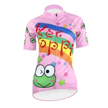 Alien спортивная одежда мультфильм Keroro Gunso шаблон Женский розовый короткий рукав велосипедная одежда Весна велосипед Джерси размер XS-5XL