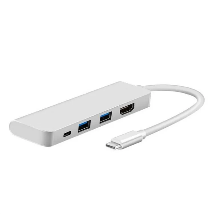 

USB3.1 USB-C Type-C to HDMI & 2 Ports USB3.0 HUB &Type-c female power Charger Multiport converter Docking Adapter