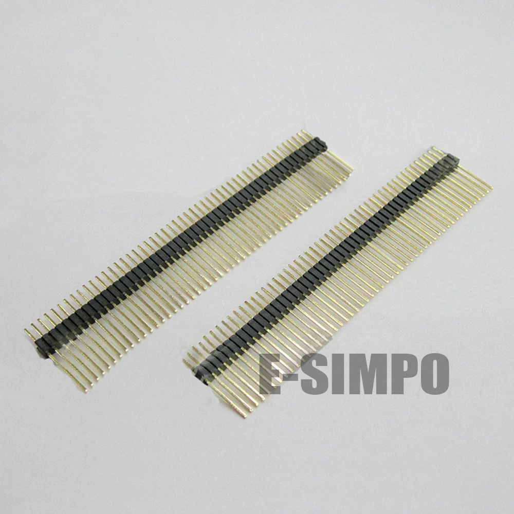 50pcs 1X40P 1.27mm Long Pin Header,Pin Header Male Strip,Straight