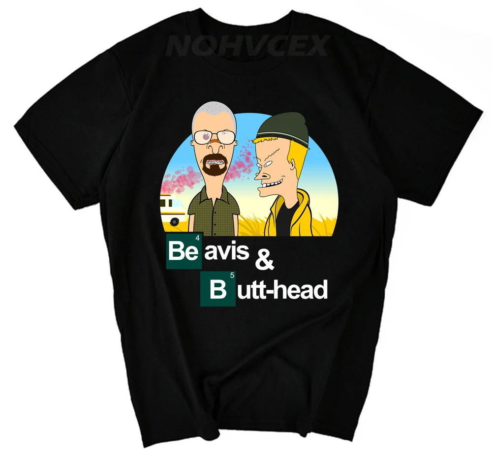 Beavis and butthead Breaking bad сочетание веселья, мужская и женская футболка с коротким рукавом