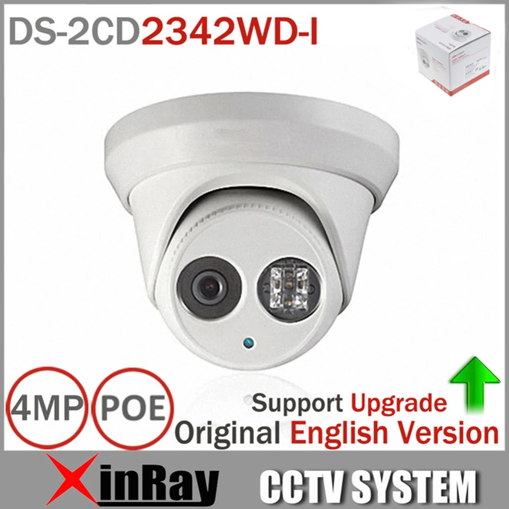 Hik Original English Version DS 2CD2342WD I 4MP WDR EXIR Turret Network Camera MINI Dome IP