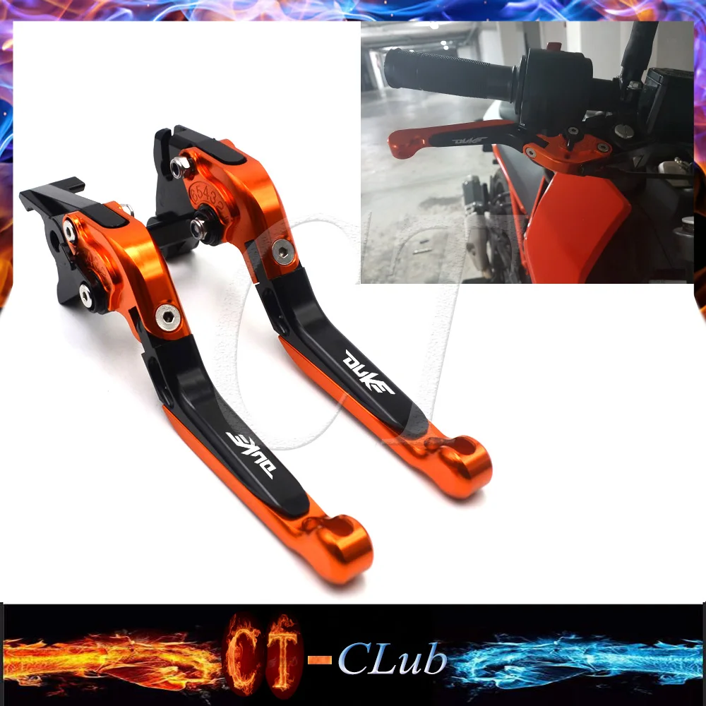 

Motorcycle lever CNC Adjustable Foldable Lengthening aluminum brake clutch levers For ktm duke 125 200 390 duke 2014-2017 2018