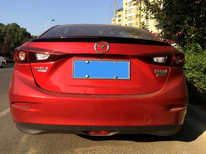 Для Mazda 3 Axela автомобильное украшение в виде хвостового крыла ABS пластик краска цвет задний спойлер багажника автомобиля Стайлинг
