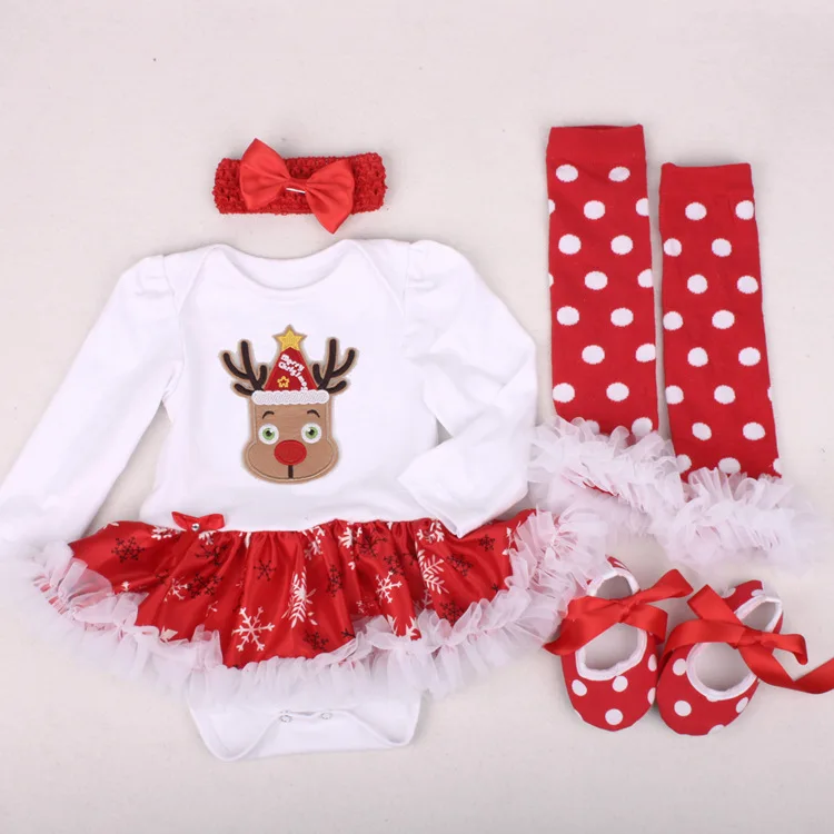 1-й, костюм для девочек, детские рождественские платья Платья для именинниц красивая детская одежда, платье-пачка с длинными рукавами на Рождество для малышей, комбинезон, комплект одежды - Цвет: 22