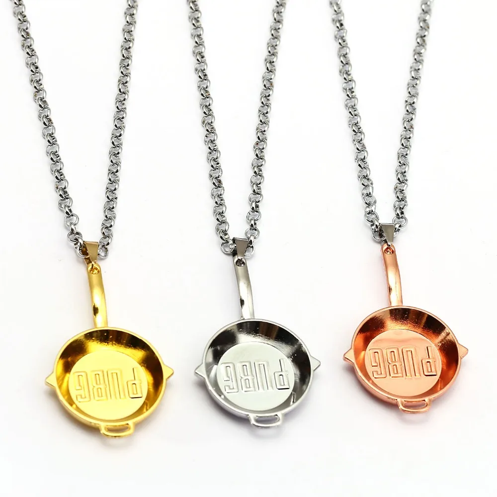 PUBG PAN Metal Chains Pendant Necklace 