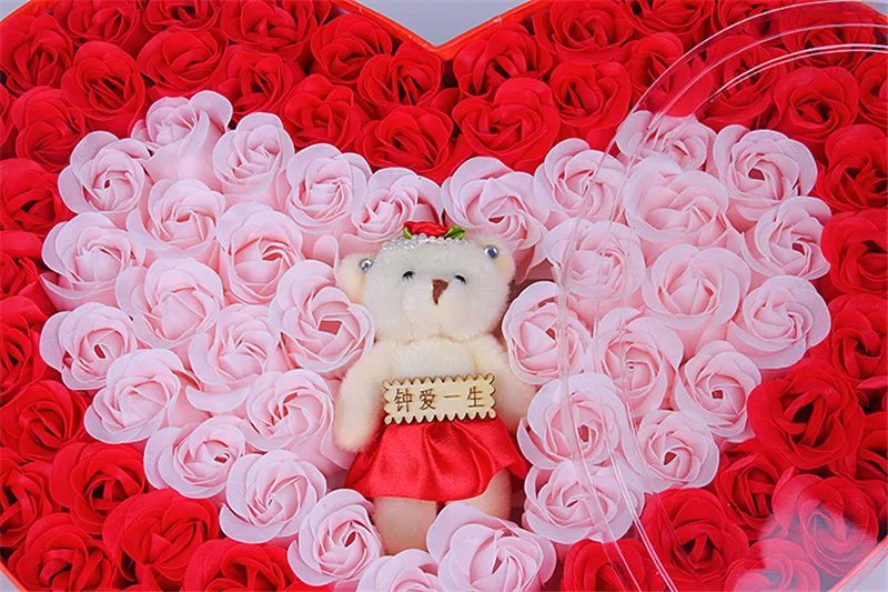  Soap Rose Artificial Flowers Diy Scrapbooking Decorative Flower Heads For Wedding Decoration Supplies MW016 (9)