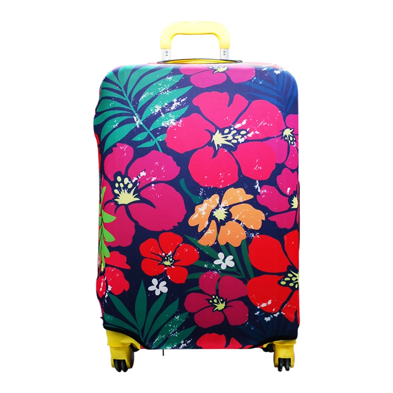 

Trolley Travel Luggage Bag Protector Covers Flower Suitcase Protective Cover Dust Bag For Women Case Accessories Stuff Organizer
