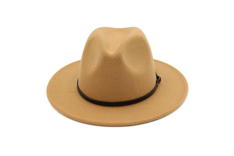 Chapeau Feutre, Женские Дизайнерские широкие шляпы с крылышками, мужские джазовый Топ, фетровая шляпа для женщин, Панамская шляпа, шляпа-федора
