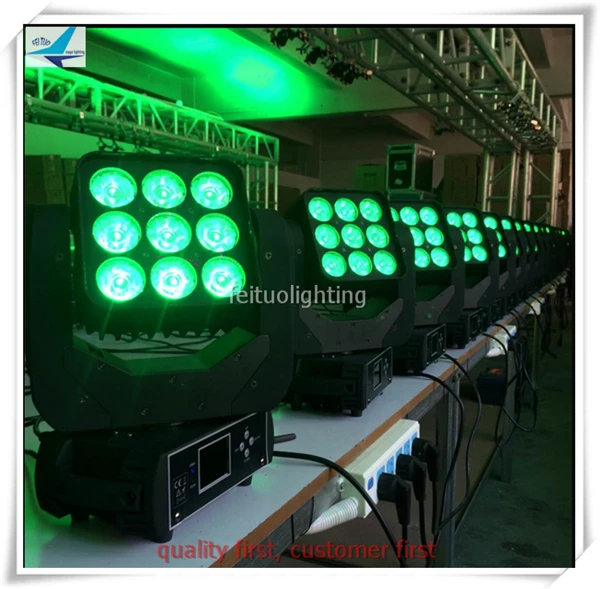 

8xlot dot control Professional disco lighting pixel moving head lyre beam 9x12w rgbw moving head led matrix