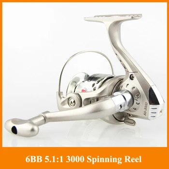 

Mini Reel 6BB Ball Bearings Left Right Hand Handle Fishing Spinning Reel SG3000 5.1:1 for Outdoor Sports