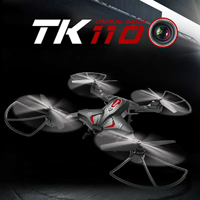 TK110 Foldable RC Quadcopter Drone Camera Wifi FPV Quadcopter Phone Control Mini Toy Drone Kid Gifts