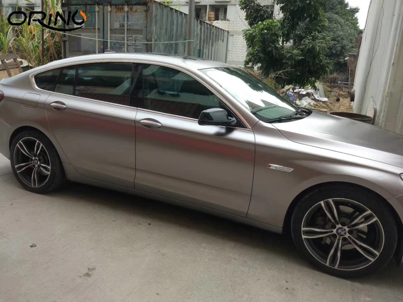 Grey Pearl Metallic Vinyl Film Wrap-7