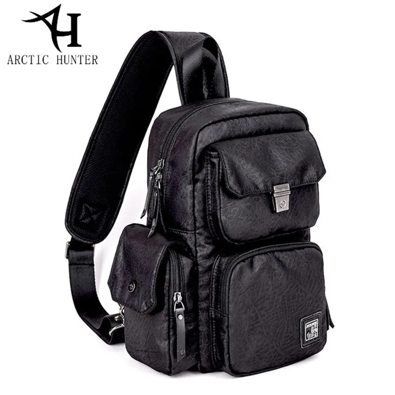 

ARCTIC HUNTER Multifunction Extra Large capacity Chest Bag Mens Shoulder Bag Male&Female Casual Crossbody Bag For Men Short Trip