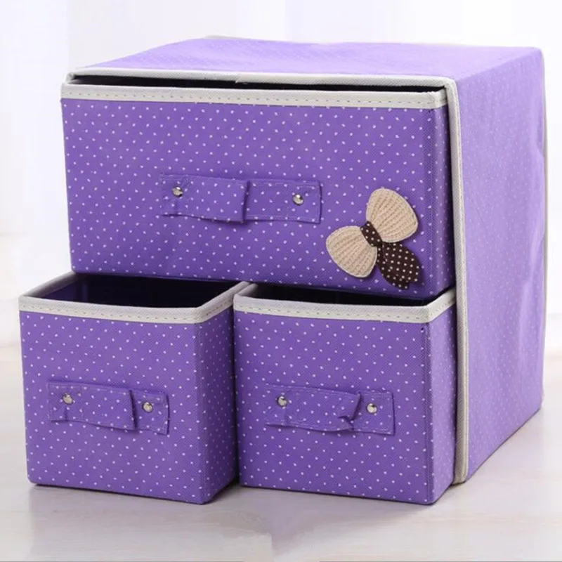 2 слоя ящик нижнее белье бюстгальтер ящик для хранения Коробка для хранения одежды коробка для хранения Handker главный шкаф ящик ткань носки с принтом в форме сердца бюстгальтер