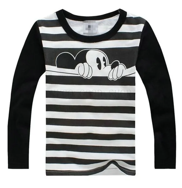 Baby Boys Girls T-Shirt Children Pullovers Tees Boys Clothes Autumn Winter Cotton Kids T Shirt Cartoon Mouse Long Sleeve08