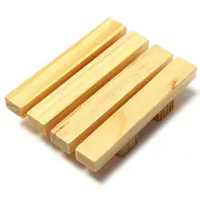 300 шт Быстрая 9*7*2,5 см деревянная мыльница Блюдо ванная душевая кабина хранение опорная пластина подставка деревянная коробка мыльницы SN1295