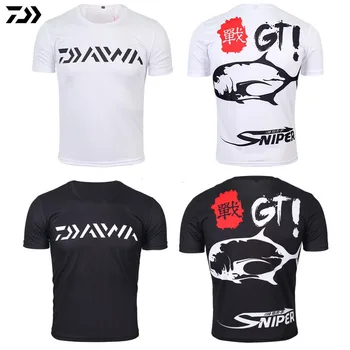 

2019 DAWA Short Sleeve Fishing Jerseys Quick Dry Fishing Clothing Cycling Jersey Large Size Anti-UV Outdoor Summer Fishing Shirt
