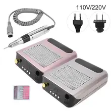 2 в 1 ногтей Вакуумный Очиститель пылесборник вентилятор пылесос полировальная машина многофункциональный маникюрный салон инструмент