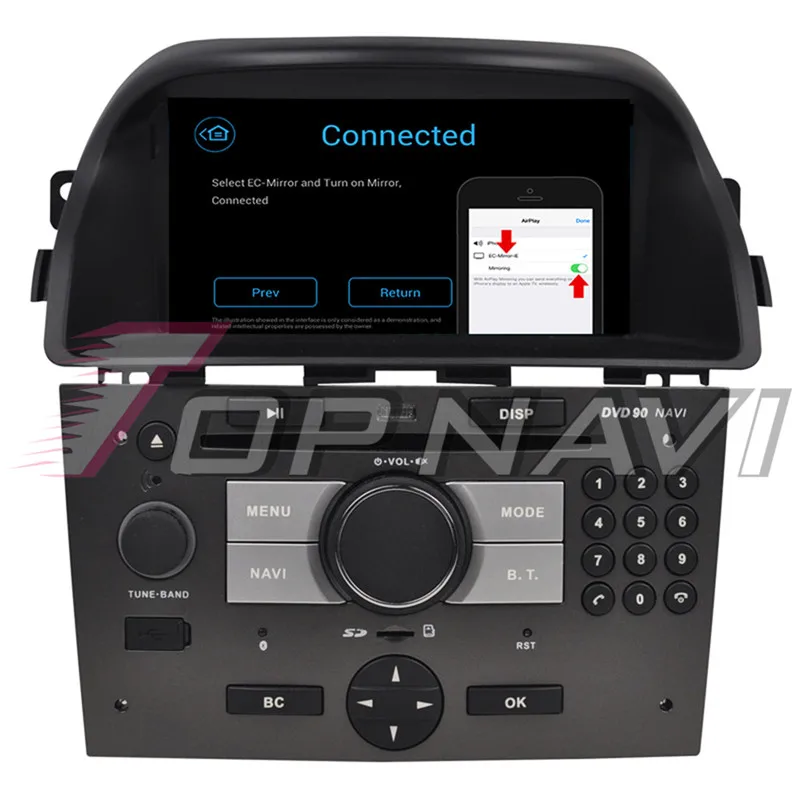 Topnavi Android 6,0 Автомобильный gps навигатор для OPEL ANTARA 2008 2009 2010 2011 2012 2013 Авторадио Мультимедиа Аудио стерео, без DVD