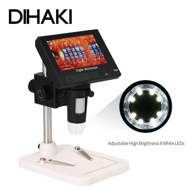 

1000X USB Electronic Magnifier With 4.3 Inch 720P LCD Screen Display Digital Magnifier for Circuit Board Repair Soldering Tool