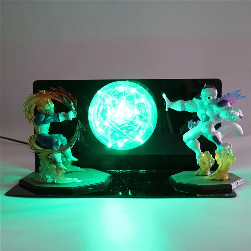 Saiyan экшн-фигурки лампа «сделай сам» Жемчуг дракона детский ночник модель аниме Коллекционная фигурка куклы для детей Детские игрушки TD-0102 - Цвет: Зеленый