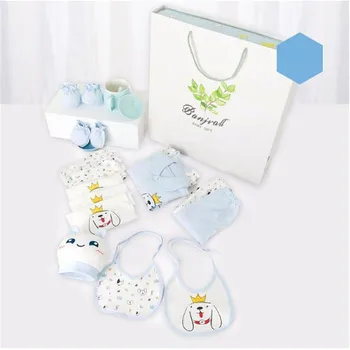 

18/19Pcs/Set Cotton Newborn Baby Girl Clothes summer spring Autumn winter Baby Boy Clothing Set Cartoon Print New Born Gift