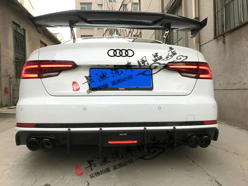 Для Audi S4 A4 B8 B9 высококачественный спойлер багажника из углеродного волокна MAD style 2009-UP