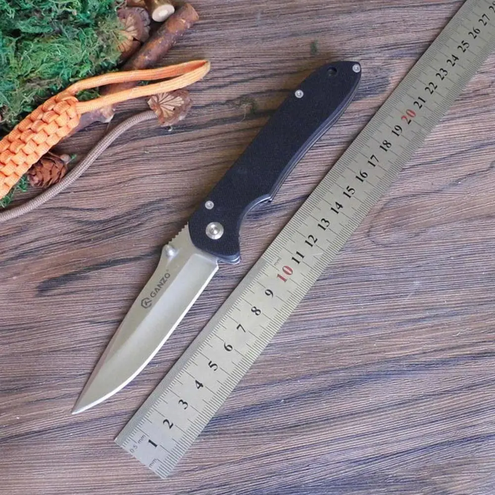 Comprar Ganzo de F714 G714 BRD4116 hoja G10 mango cuchillo de supervivencia al aire libre Camping herramienta de caza de bolsillo cuchillo táctico EDC herramienta