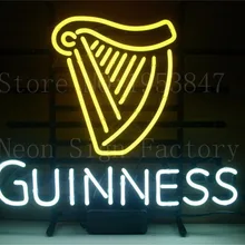 Неоновая вывеска GUINNESS Стеклянная Трубка неоновый знак вручную свет бар пивной паб клуб для освещения, вывесок магазинов магазин деловая вывеска signage 1" x 14"
