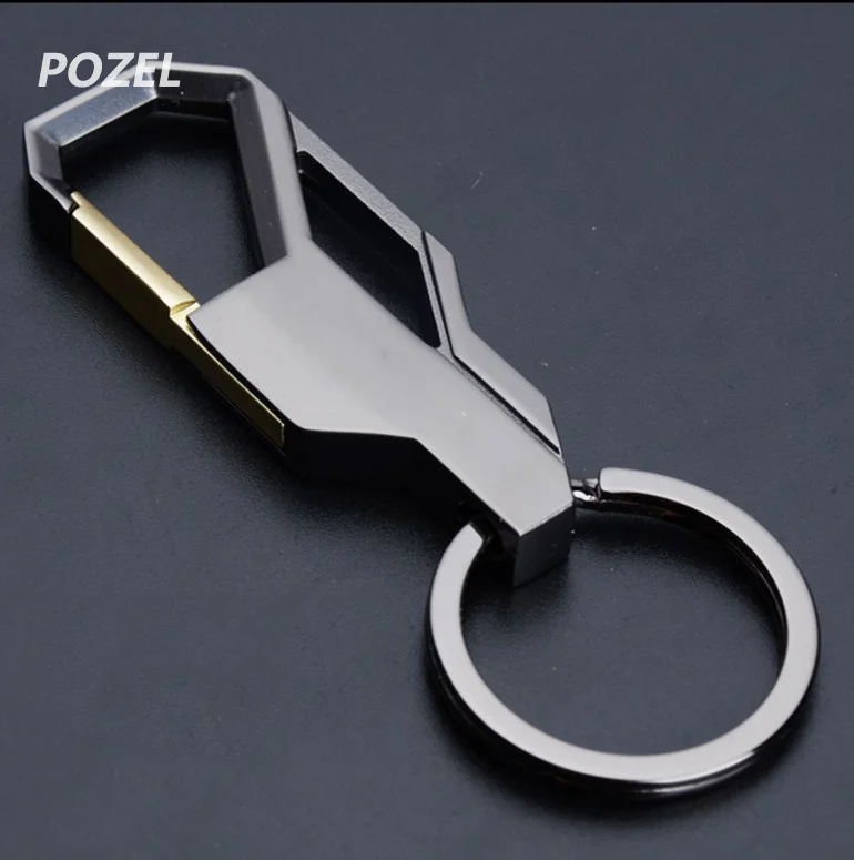 Cool Creative Design Brand Stainless Steel Car Keychain Key Ring for