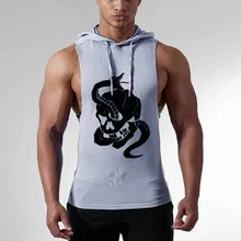 Брендовые летние мужские рубашки с капюшоном для бега быстросохнущие мужские тренажерные залы для фитнеса майка для мужчин спортивные однотонные Тонкие штаны для бега бодибилдинга жилет